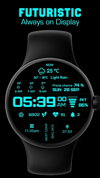Sci-Fi Max Watch Face screenshot 4