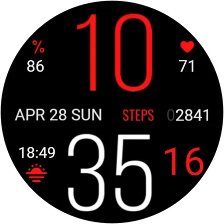 Gold n Color Daily Watch Face screenshot 10