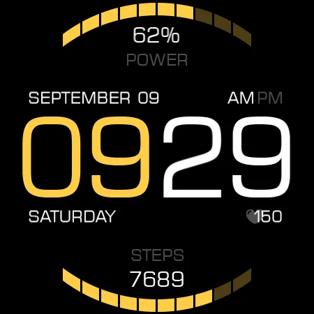Key088 Futuristic Watch Face screenshot 25
