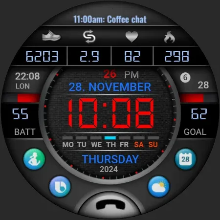 PW106 MultiFunction Watch Face screenshot 37