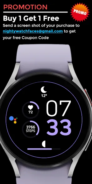 Night 30 - watch face screenshot 5