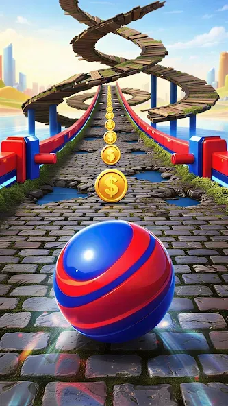 Going Rolling Ball Runner 3D screenshot 1