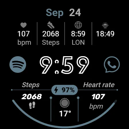 Digital Watchface D17 screenshot 30