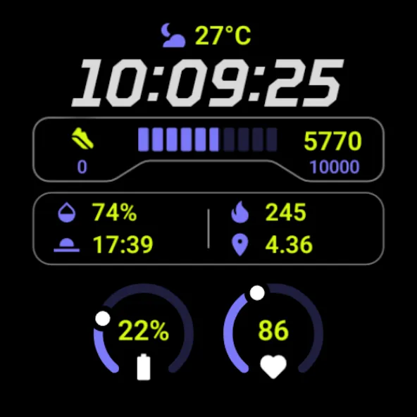 MDS02 Digital Watch Face screenshot 8