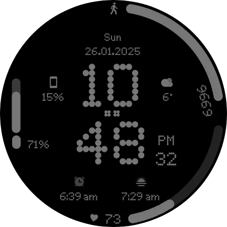 GRBL Nothing Bars V Watchface screenshot 7