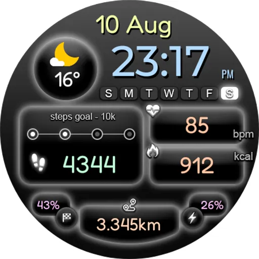 Digital Deefon Watch Face screenshot 13