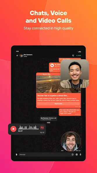 Online chat, calls - Gem Space screenshot 5