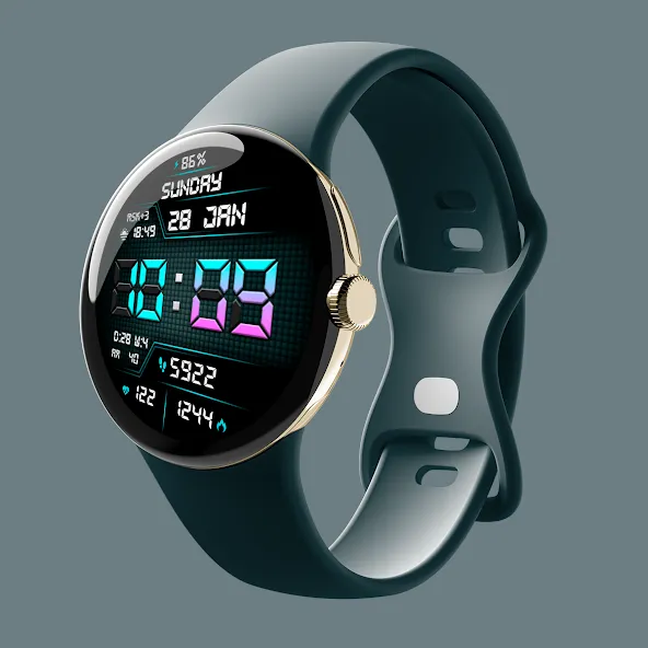 DIGI SARUMI URX74 Watch face screenshot 5