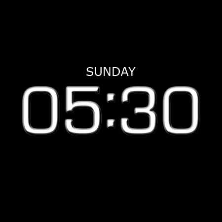 Key WF07 Digital Watch Face screenshot 27