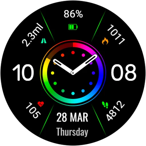 Minimal RATON URX77 Watch face screenshot 19