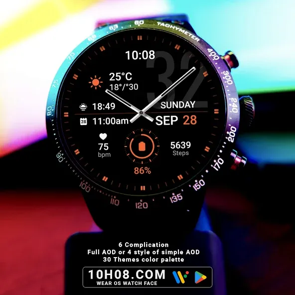 Watch face 10h08.com #75 screenshot 3