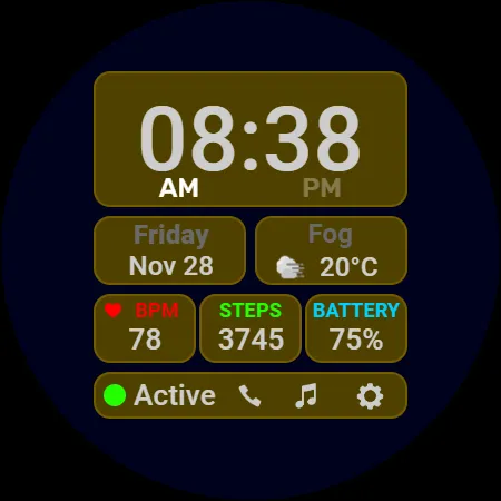 Modular Data Watch Face screenshot 6