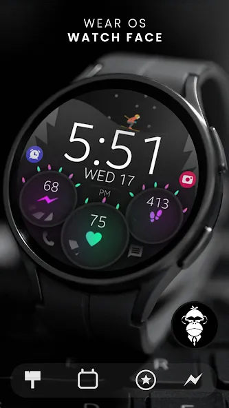 Christmas animated watch face screenshot 1