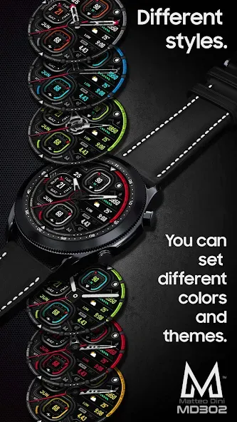 MD302 Analog watch face screenshot 6