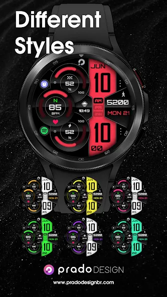 PRADO X75 Digital Watch Face screenshot 6