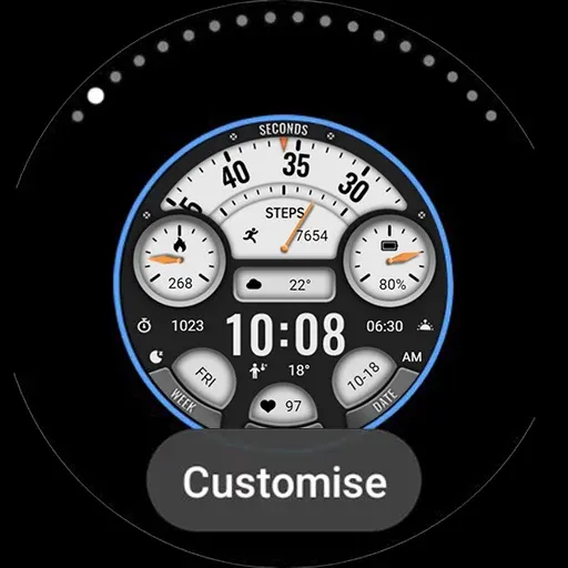 Hollow Black White ZKin Watch screenshot 8