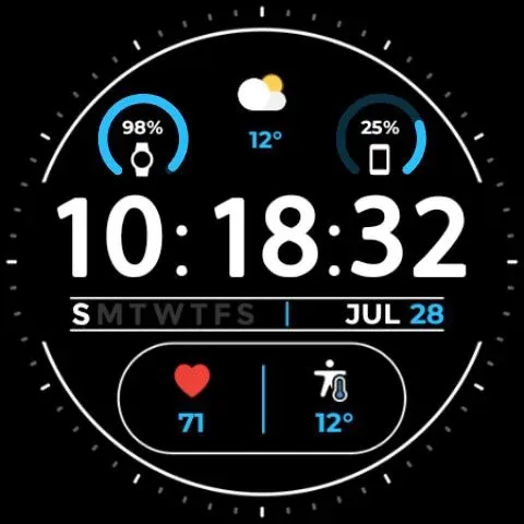 Night ver 21 - watch face screenshot 23