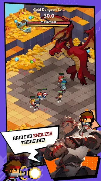 Rumble Squad: Idle Pixel RPG screenshot 5
