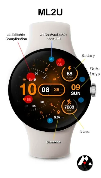 ML2U 215 Watch Face screenshot 2