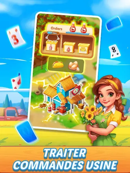 Solitaire : Tripeaks Fermière screenshot 10