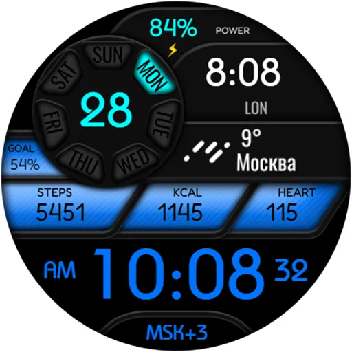 DIGI CUNATAMO WS63 Watch face screenshot 22