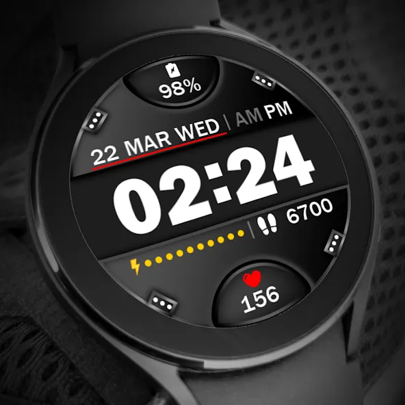 Digital Watch Face Key 015 screenshot 8