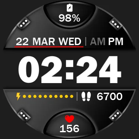 Digital Watch Face Key 015 screenshot 25
