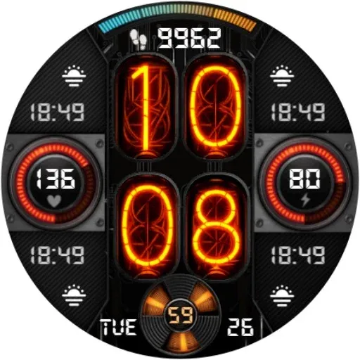 Nixie Fenix 8 Digital Wear OS screenshot 17