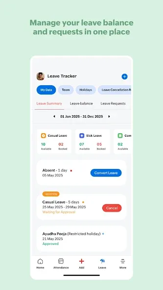 Zoho People - HR Management screenshot 4