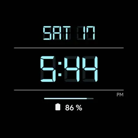 LCD Digital: Watch face screenshot 10