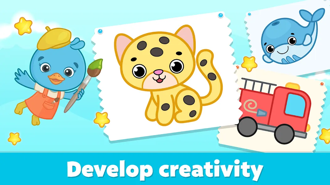 Coloring for Kids: Drawing 2-6 screenshot 6