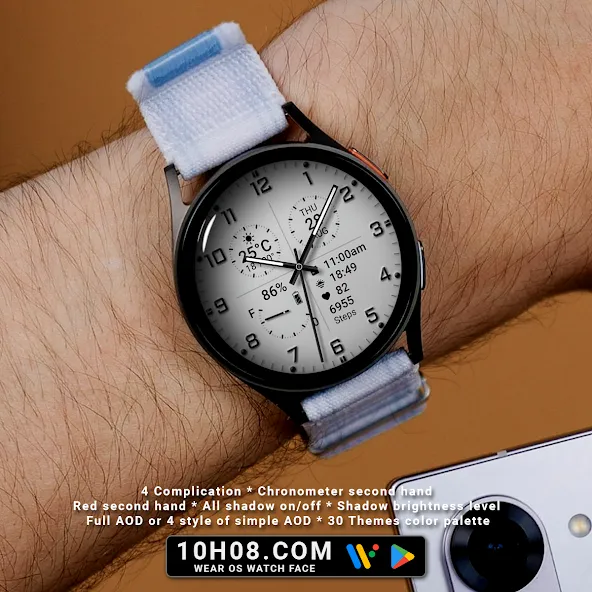 Watch face 10h08.com #68 screenshot 3