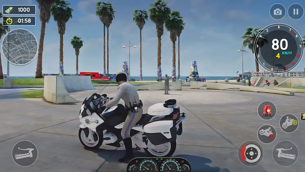 Police Bike Chase Cop Games 3D screenshot 4