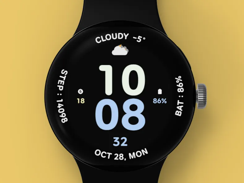 AWD CUTE W watch face screenshot 2