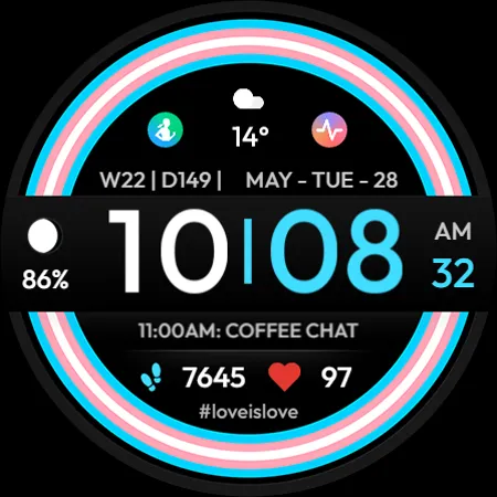 TVV Pride Digital Watch Face screenshot 11