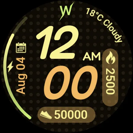 Violet Glow Watch Face screenshot 6
