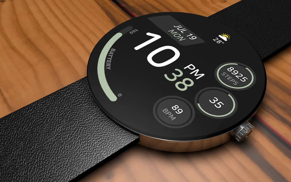 JJ-Digital006M Watch Face screenshot 1