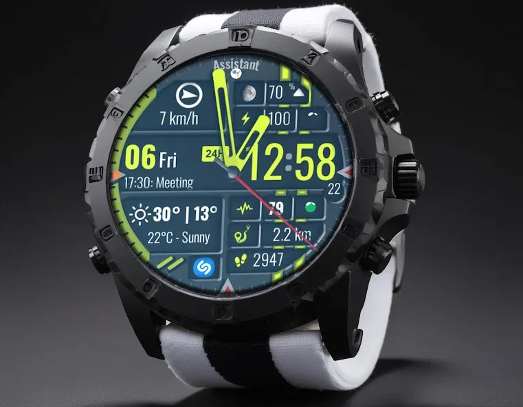 Digital Watch Face CUE105 screenshot 1