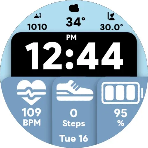 Modern Tiles - Watch face screenshot 9