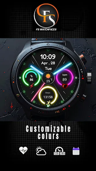 FSW313 Hybrid Watchface screenshot 2