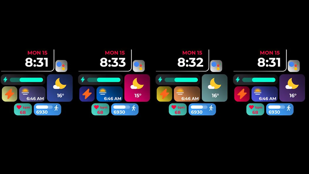 Night ver 03 - watch face screenshot 16