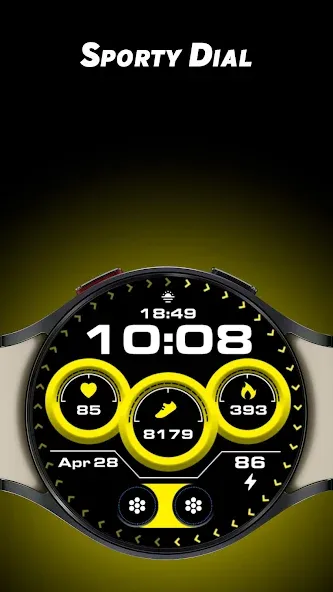 Sporty Dial - Watch face screenshot 1