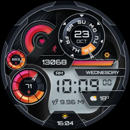 Glass Digital Watch Face screenshot 12