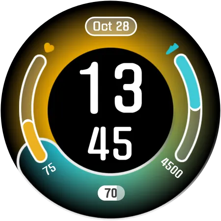 Modern Edge Watch Face screenshot 18
