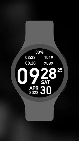 Big Hour Watch Face screenshot 5