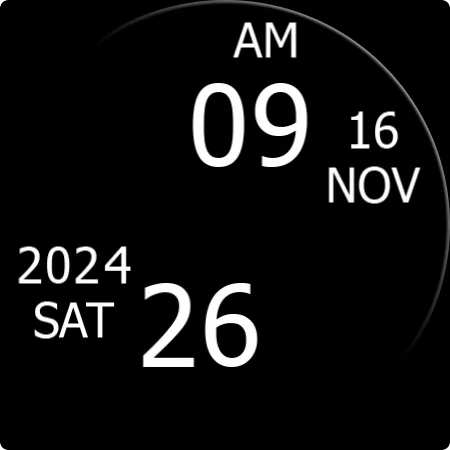Key WF53 Digital Watch Face screenshot 28