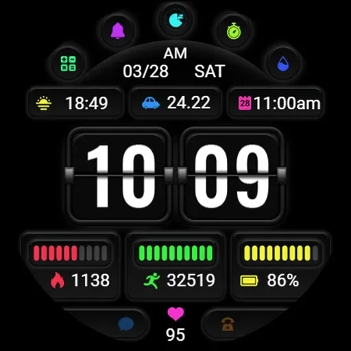 Page Turning Clock ZKin Watch screenshot 43