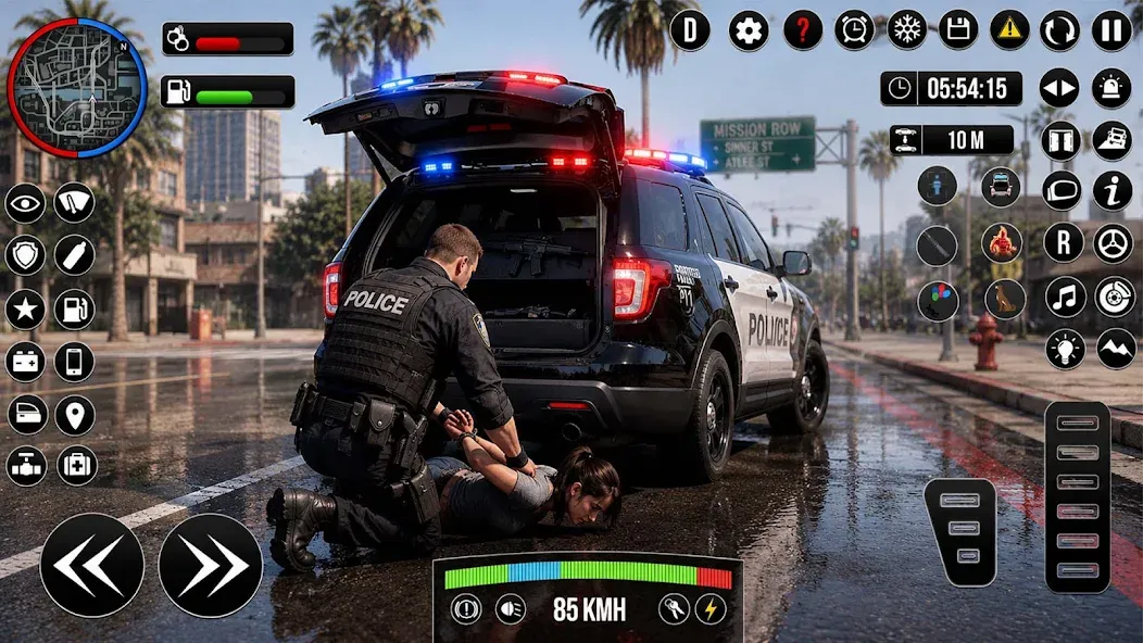 Police Car Speed Chase Sim 3D screenshot 2