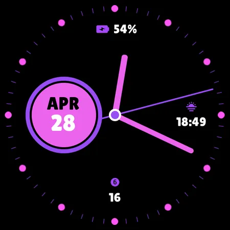 Purely Pointed Watch Face screenshot 7