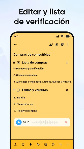 Notas: Bloc de notas, Notebook screenshot 2